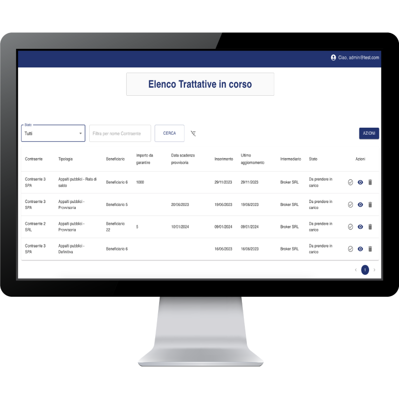Applicativo per Agenzia di Assicurazioni